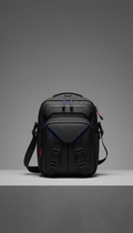 Matte Black Techwear Crossbody Bag