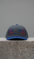 Blue Surge Snapback with Coded Embroidery